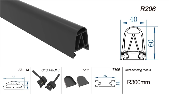 EPDM Safety Edge rau zawv zawg rooj vag